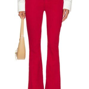 Mother Denim High Waisted Weekender Skimp Haute Red Sz 24